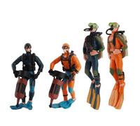 ALCXAZS Hand Painted Mini Diving Model Fish Tank Accessory Action Figure Children’s Education Unique Decoration Vibrant Scene Miniature Diver Action Figure Aquarium Decoration