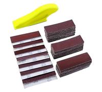 ALCXAZS Hand Sanding Block Small Sanding Tool Designed for Crafts and Wood Project with Wide Application for Various Users Hand Block Small Tool DIY Craft, Red