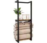 ALCXAZS Hand Towel Holder With Shelf Giving Exceptional Space Management For Towels And Bath Accessories In Compact Bathrooms