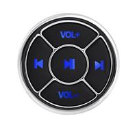 ALCXAZS Handheld Wireless Multimedia Button Remote Control 10M Remote Range Wake Up In 0.5 Seconds Bluetooth Control, Button Silver