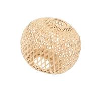ALCXAZS Handwoven Bamboo Lampshade Rustic Charm for Kitchen Island Teahouse, 18x19cm