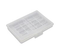 ALCXAZS Hard Plastic Battery Storage Box Lightweight Holds 10 Batteries Helps Prevent Losses Portable For Photographers And Home Users Anti Lost Battery Storage 10Pcs AA AAA Batteries