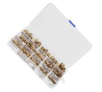 ALCXAZS High Performance Brass Cylinder Threaded Round Insert Embedded Nut For Strength Easy To Install Rivet Nut