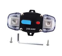 ALCXAZS High Performance Circuit Breaker Manual Reset Switch Universal Protects Circuit Efficiently With Built In High Current Wiring Board Resettable Breaker For 12V 24V 48V, 200A, 10.1x4.5x4cm