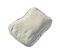 ALCXAZS Home Under Knee Pillow Knees Cushion With Strap Soft Knee Pillow Provides And Support During Sleep Soft For Side Sleepers Neck Pillows, Grey, 34x24cm