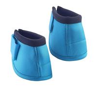 ALCXAZS Horse Bell Boots Set With Lightweight Comfortable Durable Overreach Adjustable Closure Horse Bell Boots Can Provide Abrasions And Crashes While Running And Playing, Blue, S