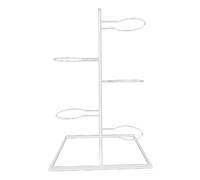 ALCXAZS Indoor Basketball Storage Holder Rack Vertical Organization Durable Space Efficient Structure For Various Sports Basketball Storage Shelf Vertical Ball , White , 37x24x64.5cm