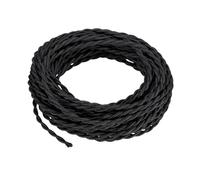 ALCXAZS Industrial Style Lamp Cord Suitable For Various Settings Including Restaurants Parties Homes Lamp Cable Is Made Of Pure Copper Retro Cord Ceiling Hanging Light Industrial, black, 5m