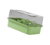 ALCXAZS Large Breathable Hamster Cage Habitat Openable Top Ensures Ventilation Promoting Active Lifestyle For Small Pets Large Hamster Cage Habitat Acrylic, green, 46x30x25cm