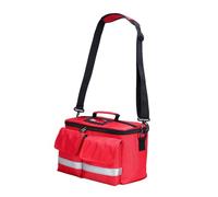 ALCXAZS Large Capacity Waterproof First Aid Bag Emergency Storage Kit Handy Family Organizer Portable Handbag for Travel Family First Aid Kits Case Home Travel Organizer, red, 32x19x18cm
