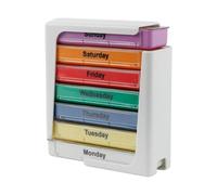 ALCXAZS Large Pill Organizer Daily Storage Optimal for Home Or Office Setting Keeps Medications Neatly Arranged By Day Pill Organizer 4 Times Storage Box