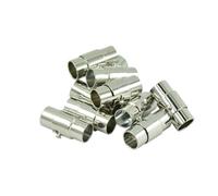 ALCXAZS Lightweight End Beads Magnetic Clasps Glue-in Tube Ends Jewelry DIY Findings For Beautiful Accessory Making Leather Cord End Caps Cord Crimp DIY Accessories For Pearl Gemstone Necklaces