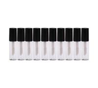 ALCXAZS Lip Gloss Tubes Empty Lip Gloss Tubes Bottles Containers Mini Build Own Care Collection with Easy Refillable Balm Containers Refillable Women Girls, Black, 4.3x1cm