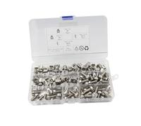 ALCXAZS M6 Cage Nuts And Screws Set Portable Box 50 Pieces Included Durable Iron Useful For Mounting Solutions Square Insert Nuts Server Mounting Routers Shelf