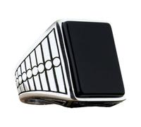 ALCXAZS Men Rings Vintage Smooth Line And Wide Application For Official Occasions Rock Retro Men Ring Ring 9 Casual Medieval, B, Size 8