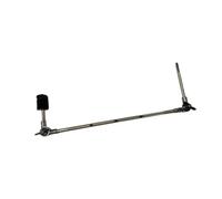 ALCXAZS Metal Cymbal Holder Drum Set Extension Easy Installation Flexible Structures Portable For Musicians With Small Size Cymbal Arm Attachment Clamp Percussion Instrument, Silver, Black, L