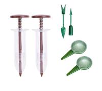 ALCXAZS Mini Sowing S Eed Dispenser S Eeder Compact , Coffee , 10x3x3cm
