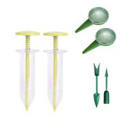ALCXAZS Mini Sowing S Eed Dispenser S Eeder Compact , Yellow , 10x3x3cm