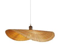 ALCXAZS Modern Bamboo Chandelier Decorative Pendant Light for Dining Loft and Cafe, Diameter 50cm