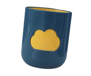 ALCXAZS Modern Style Toothbrush Cup Bathroom Tumbler Holder Multifunctional for Creative Home Usage for Creative Cloudy Round Mouthwash Cup Toothbrush Features Fresh and Simple