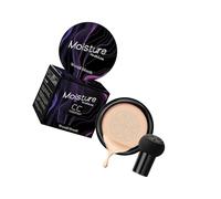 ALCXAZS Mushroom Head Air Cushion cc Cream Foundation Lightweight and Moisturizing for Women Girls Concealer Makeup, White, 7.5x7.5cm