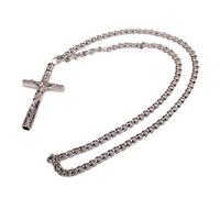 ALCXAZS Music Inspired Cross Drum Key Chain Necklace Jesus Crucifix Versatile Wearable Accessory Drumming Enthusiasts