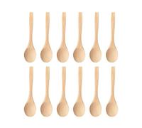 ALCXAZS Natural Soup Spoon Wide Applications for Kitchen Utensils Easy to Clean Kitchen Cooking Tools Durable Soup Spoons, Bamboo Wood Yellow