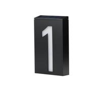 ALCXAZS Number Light Doorplate Guide-Board Wall Lamp Digital Lantern Outdoors Rechargeable Address Waterproof Courtyard, One