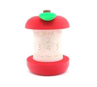 ALCXAZS Office Calendar - Apples Rotating Circular Calendar with Date Module, Mini Creative Fruit Core Display. New Gift for