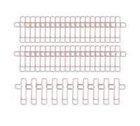 ALCXAZS Office Stationery Paper Clip Student Creative Metal Clip Beautiful Decoration Making Work Time More Fun And Amusing Paper Clips School Supplies Binder Bookmark, Rose Gold, 2x3.4cm