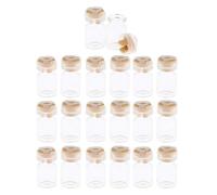 ALCXAZS Pack of 20 Sterile Glass Sealed Vials 5ml Yellow Ornaments Container