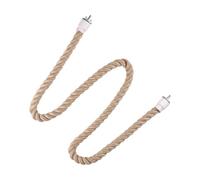 ALCXAZS Parrot Climbing Rope Unique Paw Grinding Perch Builds Stronger Between Pets And Owners And At Same Time Standing Bird Toy Chew Chewing Parrot Accessories, wood color, XL