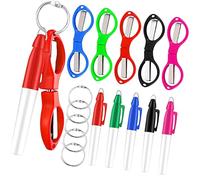 ALCXAZS Portable Foldable Scissors KeyChain Stylish Metal Scissor Set for Nurses Permanent Markers