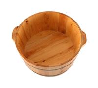 ALCXAZS Portable Foot Bath Basin Wooden Foot Soak Bucket for Spa Experiences Home Relaxation and Outdoor Basin Wooden Soak Bath Spa Bucket Barrel Wood Footbath