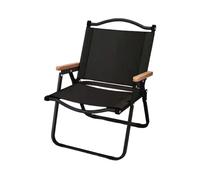 ALCXAZS Portable Outdoor Camping Chairs Wood Grain for Elegance Making Stand Out Other Chairs. Camping for Adults, Black, Trumpet