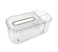 ALCXAZS Practical Transparent Acrylic Tissue Box Holder Stylish Storage Box Quick Replace Easy to Clean Anytime Tissue Cover Napkin Holder Wide Mouth Shape