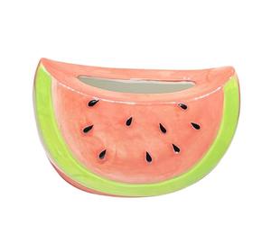 ALCXAZS Practical Yet Elegant Paper Napkins Holder Tissue Storage Box with Unique Watermelon Tabletop Decor Tissue Box Features for Creative Watermelon Shape Paper Napkins Holder