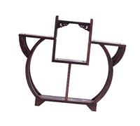 ALCXAZS Premium Decorative Frame Wooden Shelf Stand for Organizing Antique Teapots and Elegant Curios at Home Figure Display Shelf Desktop Curio Home Wooden Display Stand Potted Plant Rack