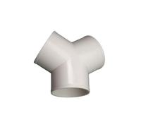 ALCXAZS Premium Tee PVC Pipe Fitting Connects Effectively with PVC Pipe Coupling Connector to Air Helping to Reduce Harmful Gases and Heat in Working Environment, White, Y Shape Dia 10cm