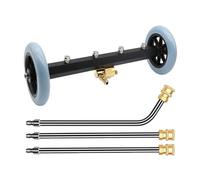 ALCXAZS Pressure Washer Accessories Under Car Cleaning Attachment Durable Stainless Steel Rods With Curved Sidewalks Pressure Washer Accessories Cleaner Undercarriage