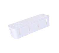 ALCXAZS Proper Sized Cable Organizer Box Wire Plug Socket Box for Storing Cables in Office Dorm Study Room Living Room Bedroom Cable Organizer Wire Plug Socket Portable, White, 26.5 x9.5 x7 cm