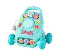 ALCXAZS Push Along Learning Walk Sit Stand Toy Musical Activities Engaging And Fun Encouraging Kids To Walk And Push Baby Walking Musics Educational Activities, green, 17.5x18x21cm