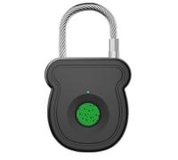 ALCXAZS Quickly Identify Fingerprints with Backpacks Fingerprint Lock Durable and Able to Withstand Ordinary Pliers Car Baskets, Black