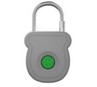 ALCXAZS Quickly Identify Fingerprints with Backpacks Fingerprint Lock Durable and Able to Withstand Ordinary Pliers Car Baskets, Grey