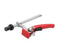 ALCXAZS Ratcheting Table Clamp Hand Tool Woodworking Fast Fixed Clip Professional Tool Sturdy Steel Alloy Not Easy to Bend and Break Adjustable Ratchet Press, Red, 16mm