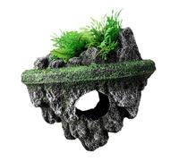 ALCXAZS Reliable Aquarium Decor Fish Tank Decoration Is Crafted With Care For Long Lasting Appeal Enhancing Pet Owners Aquarium Spaces Arch Bridge Garden Decor Tank Landscape, Green, L