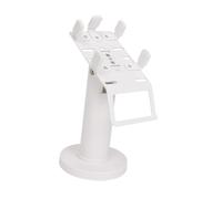 ALCXAZS Reliable POS Terminal Stand With Adjustable Tilt And Secure Lock Keeps Credit Card Payment Machines Safe In Busy Settings Stand POS With Handle 270° Swivel 30° Tilt, White, 10.5x15.3cm
