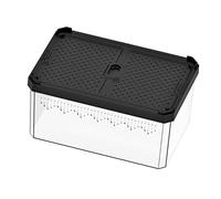 ALCXAZS Reptile Box Suited For Breeding Container Needs With Transparent And Double Sliding Lid Transparent Box Allows To Monitors Pets Condition At Any Time And Better Understand Habits