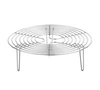 ALCXAZS Round Cooking Steamer Rack Durable Stainless Steel Three Stand Offers Stability While Cooking Delicious Foods Camping Outdoor Vegetable Dessert Steamer, 8.66 inch