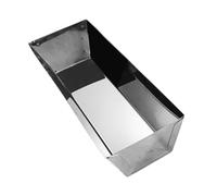 ALCXAZS Rust Resistant Stainless Steel Mud Pan Scraping Bar Easy To Clean Professional Plasterers And DIY Projects Steel Plastering Plasterers Easy Cleaning Drywall